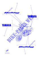 STICKER / ETICHETTA per Yamaha BT1100 2004