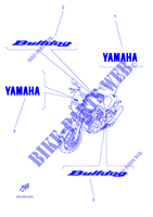 STICKER per Yamaha BT1100 2002