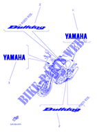 STICKER per Yamaha BT1100 2002