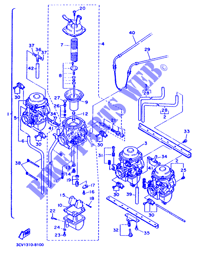 RICAMBI OPZIONALI   CARBURATORE per Yamaha FJ1200 1991
