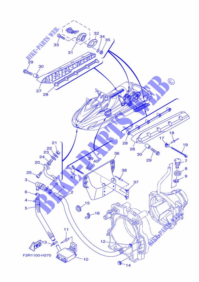 HULL & DECK per Yamaha GX1800-H 2009