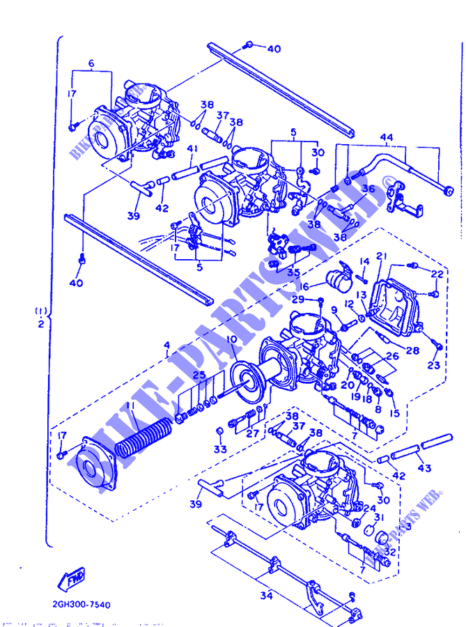 RICAMBI OPZIONALI   CARBURATORE per Yamaha FZR1000 1987