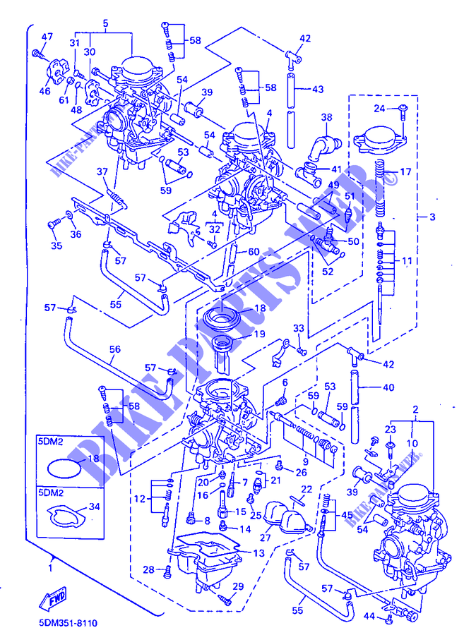 CARBURATORE per Yamaha FZS600 1999