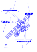 STICKER / ETICHETTA per Yamaha BT1100 2002