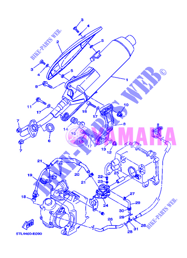 SCARICO per Yamaha AL115C MIO 2007