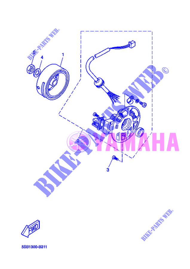 ACCENSIONE per Yamaha YQ50 2004