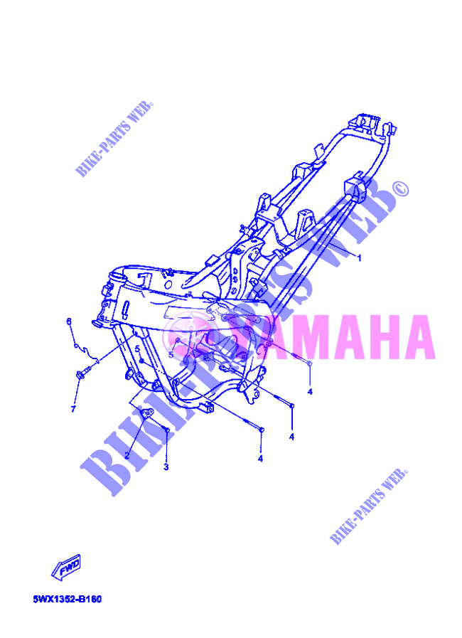 TELAIO per Yamaha X-POWER 2007