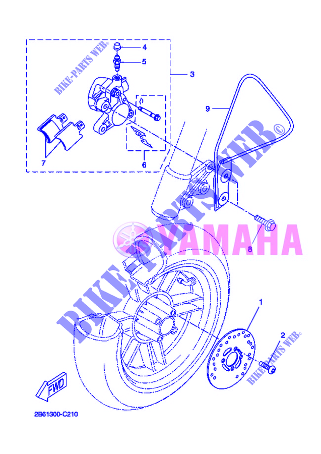 PINZA FRENO ANTERIORE per Yamaha BOOSTER NAKED 12