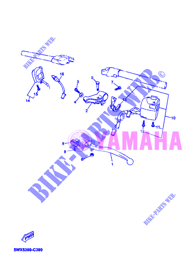 INTERRUTTORE / LEVA per Yamaha X-POWER 2004