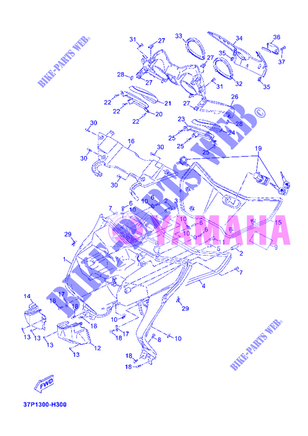 PARAGAMBE per Yamaha YP125R 2012