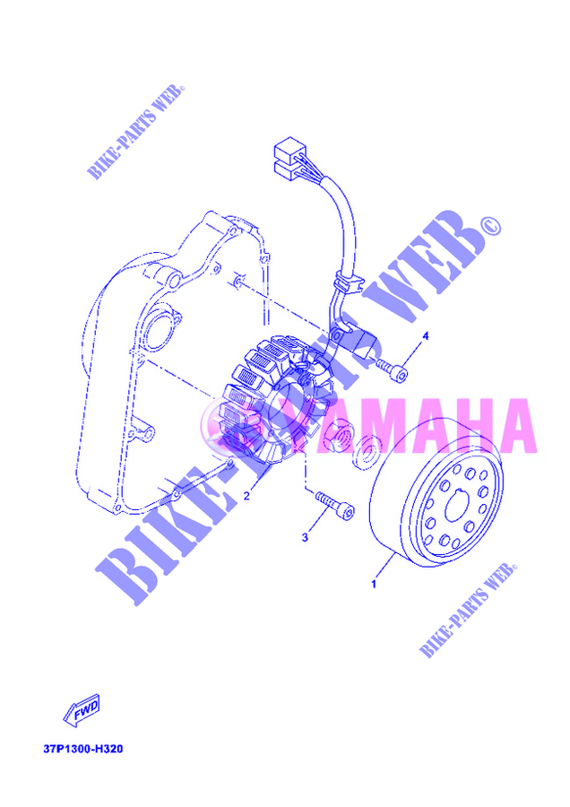 ACCENSIONE per Yamaha YP250RA 2012