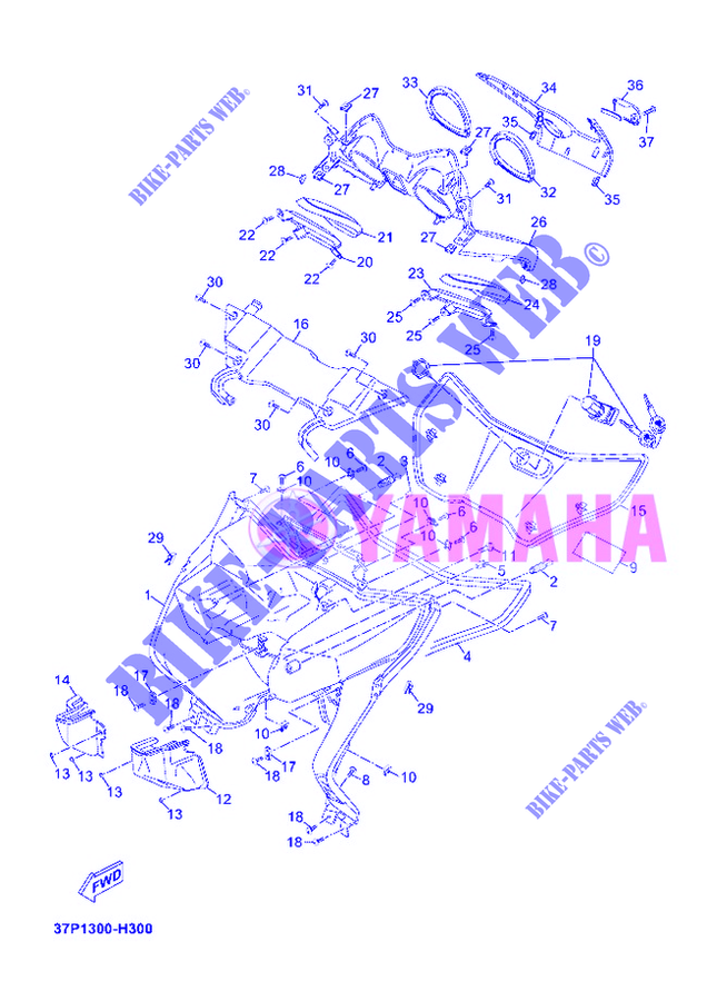 PARAGAMBE per Yamaha YP250RA  2012