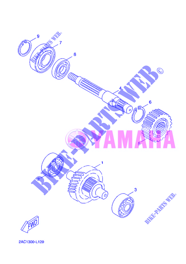 TRASMISSIONE per Yamaha YN50FU 2012