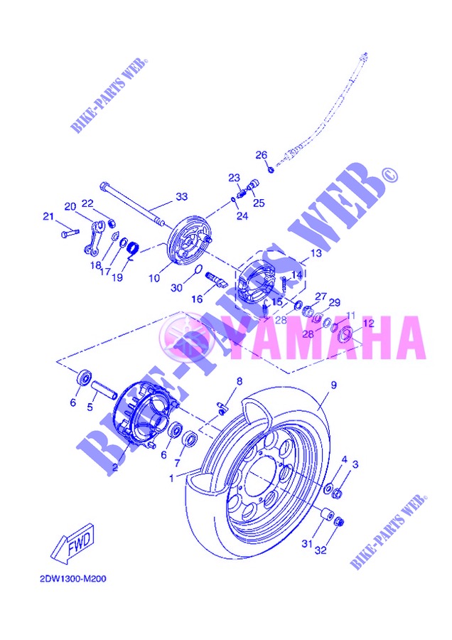 RUOTA ANTERIORE per Yamaha BOOSTER ONE 2013