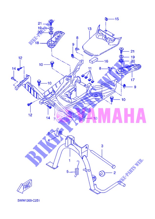 SOPORTE / PEDANA per Yamaha BOOSTER 12