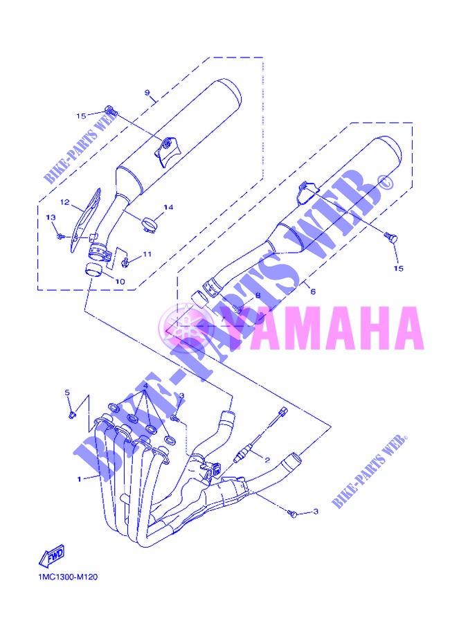 SCARICO per Yamaha FJR1300A 2013