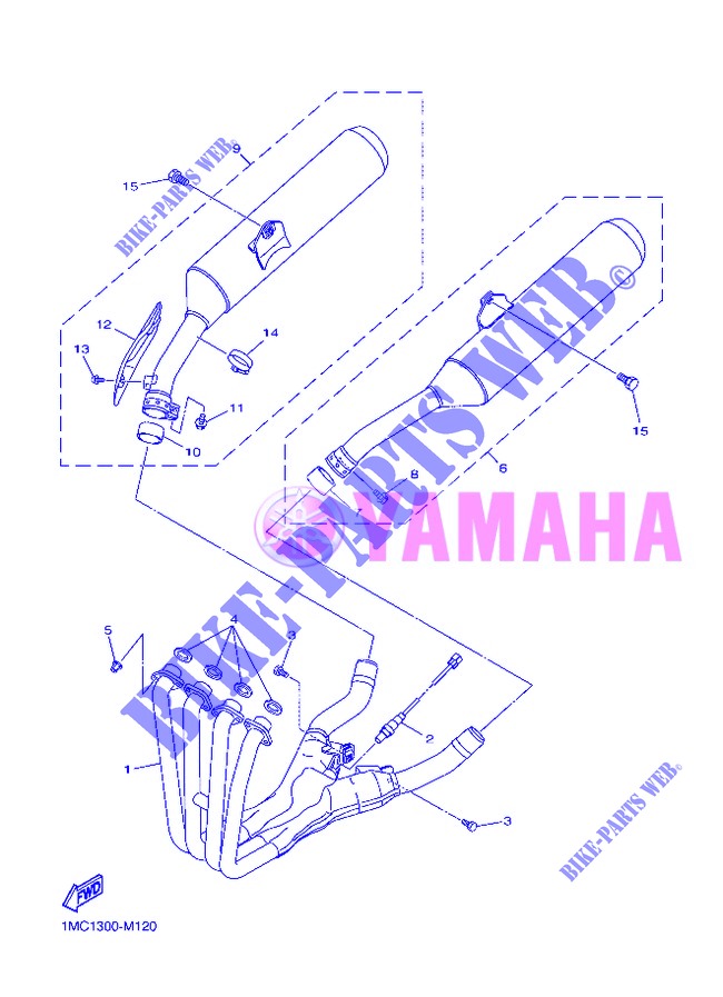SCARICO per Yamaha FJR1300A 2013