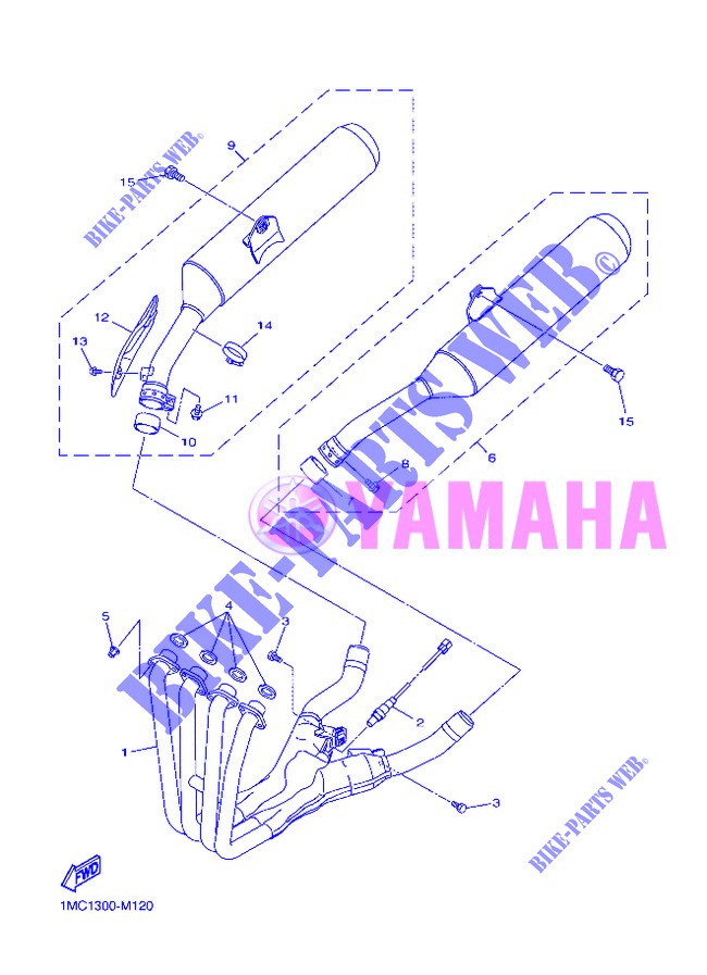 SCARICO per Yamaha FJR1300AS 2013