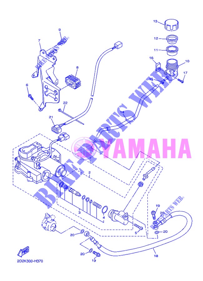 POMPE FRIZIONE per Yamaha FJR1300AS 2013