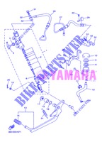 POMPA FRENO POSTERIORE per Yamaha DIVERSION 600 F ABS 2013