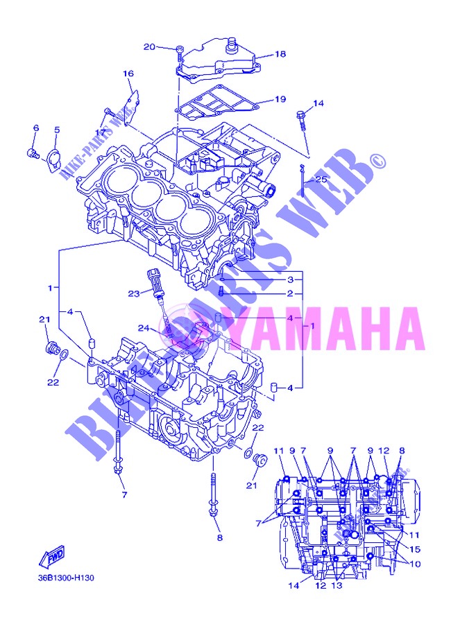 CARTER MOTORE per Yamaha DIVERSION 600 ABS 2013