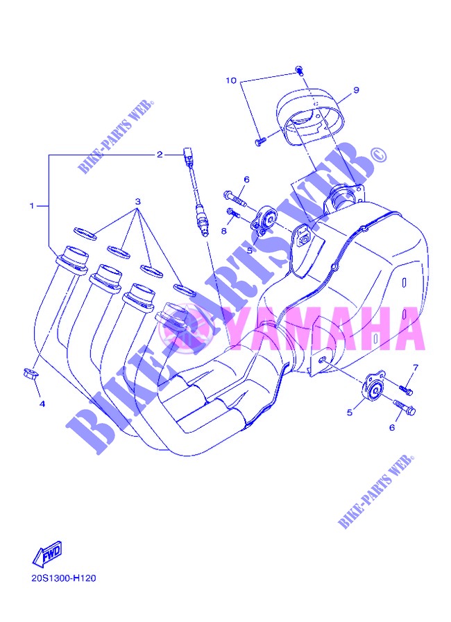 SCARICO per Yamaha DIVERSION 600 ABS 2013