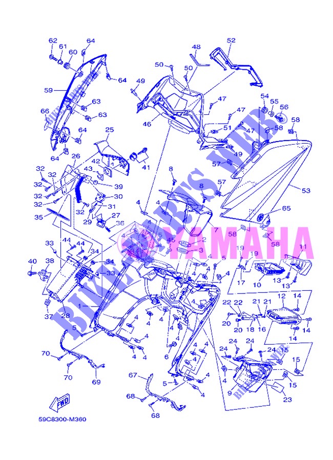 PARAGAMBE per Yamaha XP500 2013