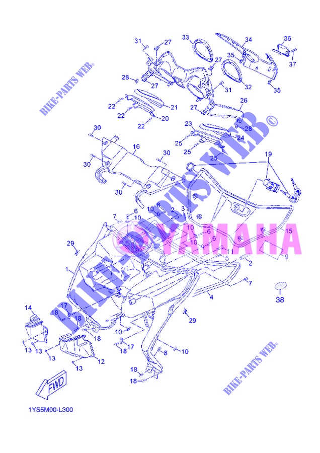 PARAGAMBE per Yamaha YP125R 2013