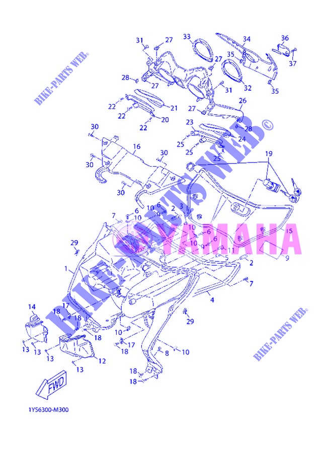 PARAGAMBE per Yamaha YP250R 2013