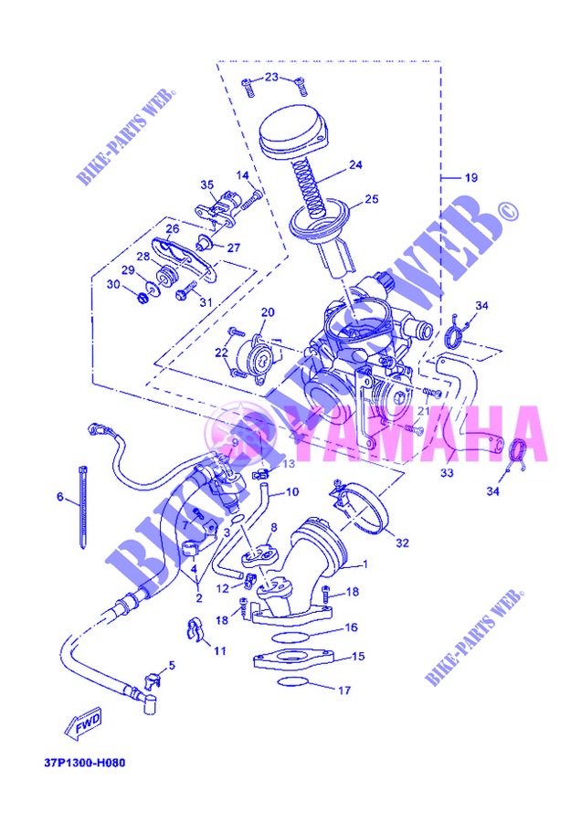 ASPIRAZIONE per Yamaha YP250RA 2013