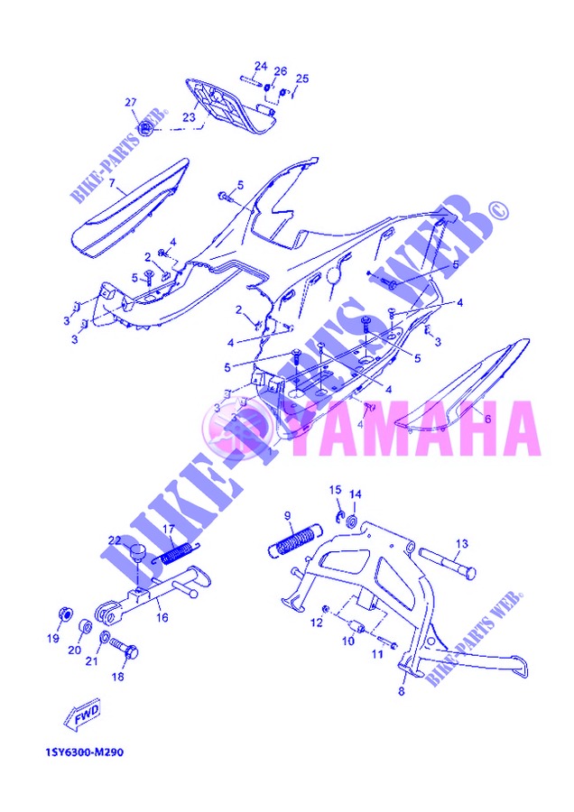 SOPORTE / PEDANA per Yamaha YP250RA 2013