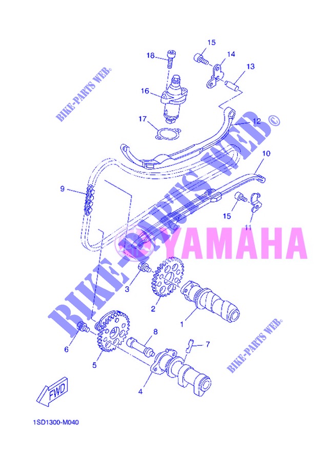 ALBERO A CAMME / CATENA per Yamaha XMAX 400 2013