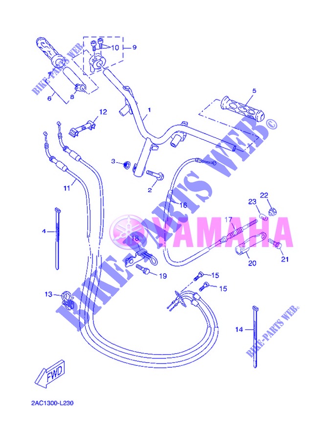 MANUBRIO / CAVO per Yamaha YN50FU 2013
