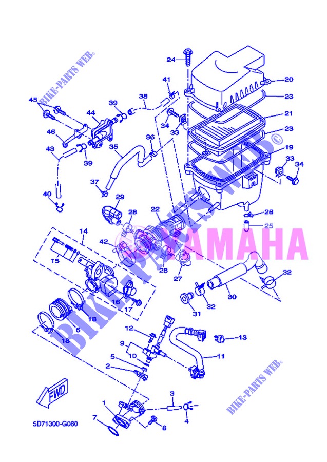 ASPIRAZIONE per Yamaha YZF-R125 2013