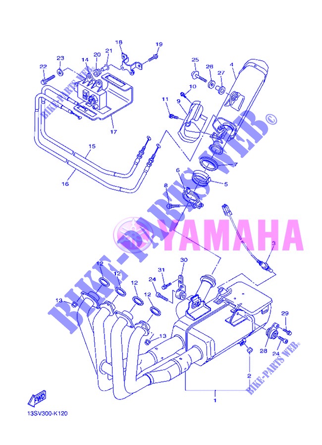 SCARICO per Yamaha YZF-R6 2013