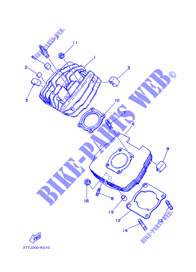 CILINDRO per Yamaha DT 125 2015