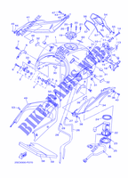 SERBATOIO CARBURANTE  per Yamaha MT-09 TRACER ABS RACE BLUE 2015