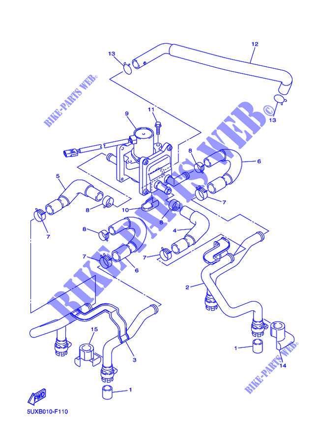 AIR INDUCTION SYSTEM AIS per Yamaha XJR1300C 2015