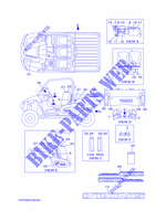 STICKER / ETICHETTA 1 per Yamaha YXM700E 2014