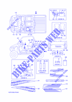 STICKER / ETICHETTA 1 per Yamaha VIKING 700 2015