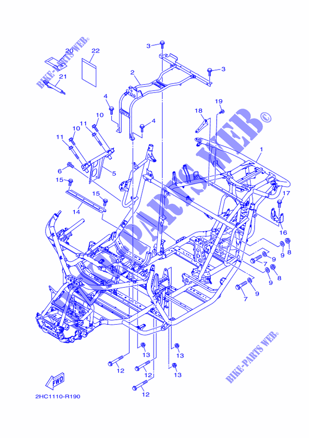 TELAIO per Yamaha YXZ 1000 R 60TH ANNIVERSARY 2016