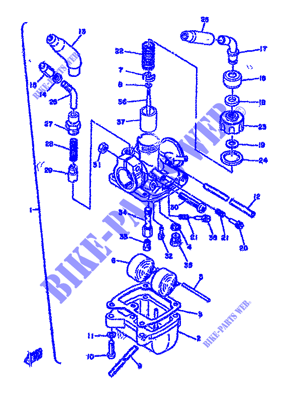 CARBURATORE per Yamaha TZ 125 1981