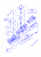 CARTER INFERIORE E TRASMISSIONE 1 per Yamaha F40F Electric Starter, Tiller Handle, Hydro Trim & Tilt, Shaft 15
