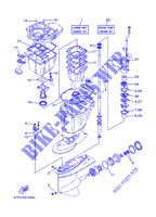 KIT DI RIPARAZIONE 3 per Yamaha F80A 4 Stroke, Electric Starter, Remote Control, Power Trim & Tilt 2002