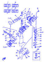KIT DI RIPARAZIONE  per Yamaha 5C 2 Stroke, Manual Starter, Tiller Handle, Manual Tilt 1989