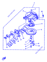 PEDALE AVVIAMENTO per Yamaha 5C 2 Stroke, Manual Starter, Tiller Handle, Manual Tilt 1989