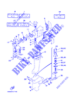 KIT DI RIPARAZIONE  per Yamaha 6M Manual Starter, Tiller Handle, Manual Tilt, Pre-Mixing, Shaft 15