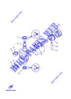 ALBERO MOTORE / PISTONE per Yamaha F15A Electric Starter, Tiller Handle, Manual Tilt, Shaft 15