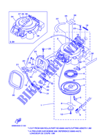 MOTORINO AVVIAMENTO per Yamaha F15A Electric Starter, Tiller Handle, Manual Tilt, Shaft 15