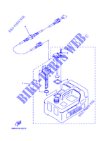 SERBATOIO CARBURANTE  per Yamaha F15A Electric Starter, Tiller Handle, Manual Tilt, Shaft 15
